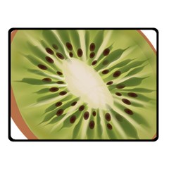 Kiwi Fruit Fresh Green Tasty Food Fleece Blanket (small) by Simbadda