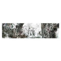 Tree Waterfall Landscape Nature Satin Scarf (oblong) by Simbadda