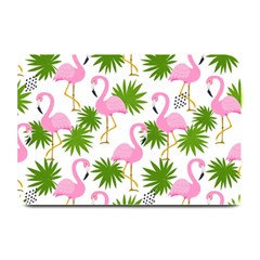 Seamless Pattern With Cute Flamingos Plate Mats by Vaneshart