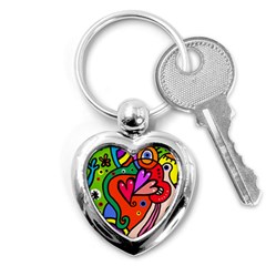 Seamless Doodle Key Chain (heart) by Vaneshart