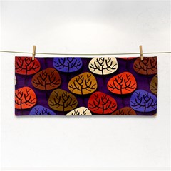 Tree Pattern Background Hand Towel by Vaneshart