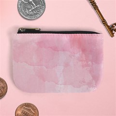 Pink Blurry Pastel Watercolour Ombre Mini Coin Purse by Lullaby