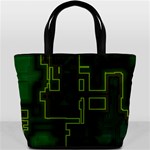 Seamless Pattern Texture Background Curcuit Bucket Bag Back