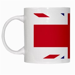 Uk Flag White Mugs by FlagGallery