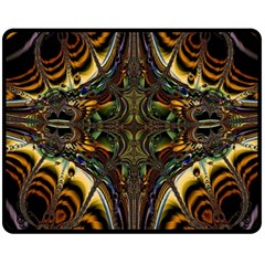 Abstract Art Artwork Fractal Fleece Blanket (medium)  by Wegoenart