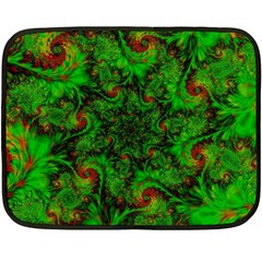 Art Artwork Fractal Digital Art  Green Fleece Blanket (mini) by Wegoenart