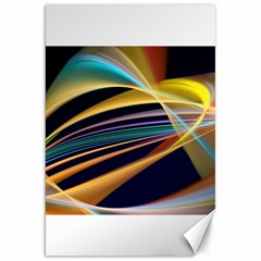 Lines Stripes Colorful Abstract Background Color Canvas 20  X 30  by Vaneshart