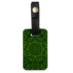 Fauna Nature Ornate Leaf Luggage Tag (one Side) by pepitasart