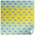 English Breakfast Yellow Pattern Mint Ombre Canvas 12  x 12  11.4 x11.56  Canvas - 1