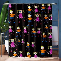 Seamless Tile Background Shower Curtain 60  X 72  (medium)  by Vaneshart