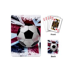 Soccer Ball With Great Britain Flag Playing Cards Single Design (mini) by Vaneshart