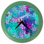 Background Texture Pattern Color Wall Clock Front