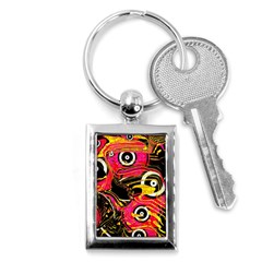 Abstract Clutter Key Chain (rectangle) by Vaneshart