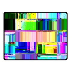 Glitch Art Abstract Fleece Blanket (small) by Vaneshart