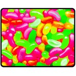 Vibrant Jelly Bean Candy Fleece Blanket (Medium)  60 x50  Blanket Front