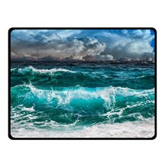 Waves 3975256 960 720 Double Sided Fleece Blanket (small)  by vintage2030