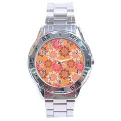 Abstract Seamless Pattern Graphic Pattern Stainless Steel Analogue Watch by Vaneshart