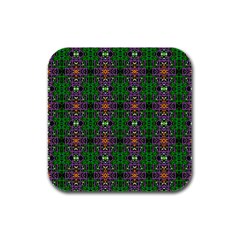 Abstract 38 Rubber Square Coaster (4 Pack)  by ArtworkByPatrick