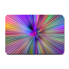 Rays Colorful Laser Ray Light Small Doormat  by Bajindul