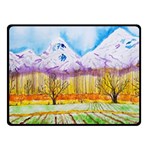 Mendoza Argentina Field Nature Fleece Blanket (Small) 50 x40  Blanket Front