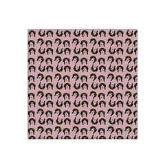 Retro Girl Daisy Chain Pattern Light Pink Satin Bandana Scarf by snowwhitegirl