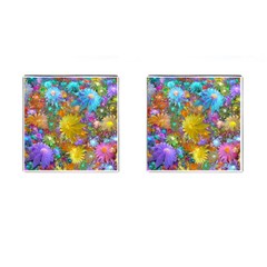 Apo Flower Power Cufflinks (square) by WolfepawFractals
