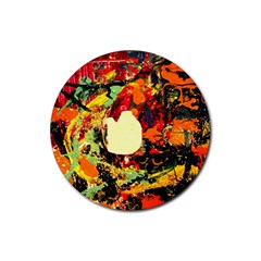 City 1 1 Rubber Coaster (round)  by bestdesignintheworld