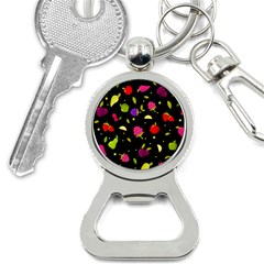 Vector Seamless Summer Fruits Pattern Colorful Cartoon Background Bottle Opener Key Chain by Vaneshart