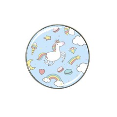 Unicorn Seamless Pattern Background Vector Hat Clip Ball Marker (4 Pack) by Sobalvarro