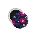 Vector Seamless Flower And Leaves Pattern 1.75  Magnets Front