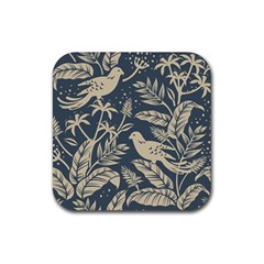 Birds Nature Design Rubber Coaster (square)  by Vaneshart