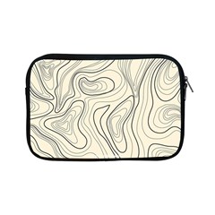 Topographic Lines Background Salmon Colour Shades Apple Ipad Mini Zipper Cases by Vaneshart