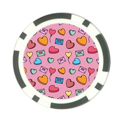 Candy Pattern Poker Chip Card Guard by Sobalvarro