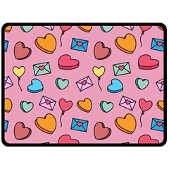 Candy Pattern Double Sided Fleece Blanket (large)  by Sobalvarro