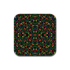 Abstract 45 Rubber Square Coaster (4 Pack)  by ArtworkByPatrick