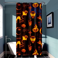 Funny Halloween Design Shower Curtain 36  X 72  (stall)  by FantasyWorld7