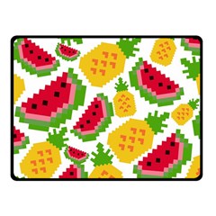 Watermelon Pattern Se Fruit Summer Fleece Blanket (small) by Vaneshart