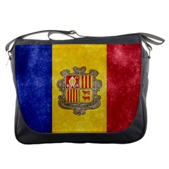 Grunge Andorra Flag Messenger Bag by trulycreative