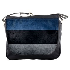 Grunge Estonia Flag Messenger Bag by trulycreative