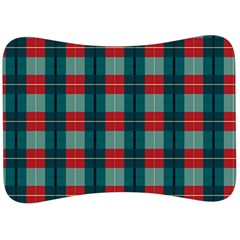 Pattern Texture Plaid Velour Seat Head Rest Cushion by Mariart