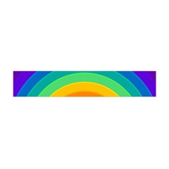 Rainbow Background Colorful Flano Scarf (mini) by HermanTelo