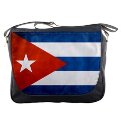 Grunge Cuba Flag Messenger Bag by trulycreative