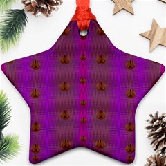 Peace Is Cool Again And Decorative Ornament (star) by pepitasart