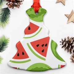 Watermelon Juice Auglis Clip Art Watermelon Christmas Tree Ornament (two Sides) by Vaneshart