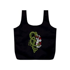 Pepe The Frog Rare Celtic Viking Norse Dragon Pattern Deus Vult Medieval Wojak Crusader Full Print Recycle Bag (s) by snek