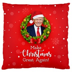 Make Christmas Great Again With Trump Face Maga Standard Flano Cushion Case (two Sides) by snek