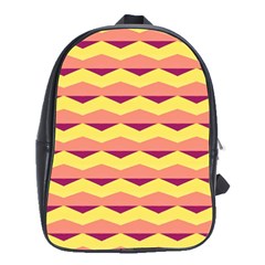 Background Colorful Chevron School Bag (large) by HermanTelo