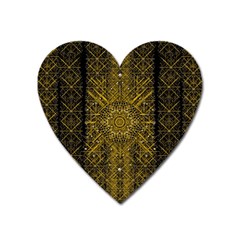 Stars For A Cool Medieval Golden Star Heart Magnet by pepitasart