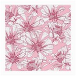 Pink flowers Medium Glasses Cloth (2 Sides) Front