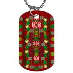 In Time For The Season Of Christmas An Jule Dog Tag (one Side) by pepitasart